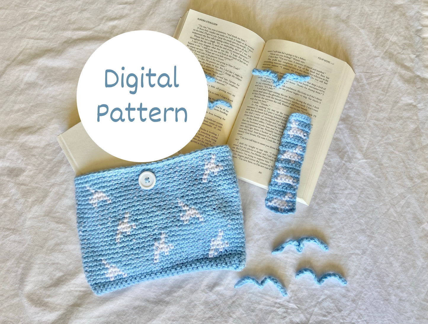Taylor Book Sleeve and Bookmark Bundle Digital Pattern